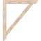 Ekena Millwork Traditional Slat Smooth Bracket w/ Offset Brace, Douglas Fir, 5 1/2"W x 38"D x 44"H BKT0604X38X44TRA06SDF - alternate 3
